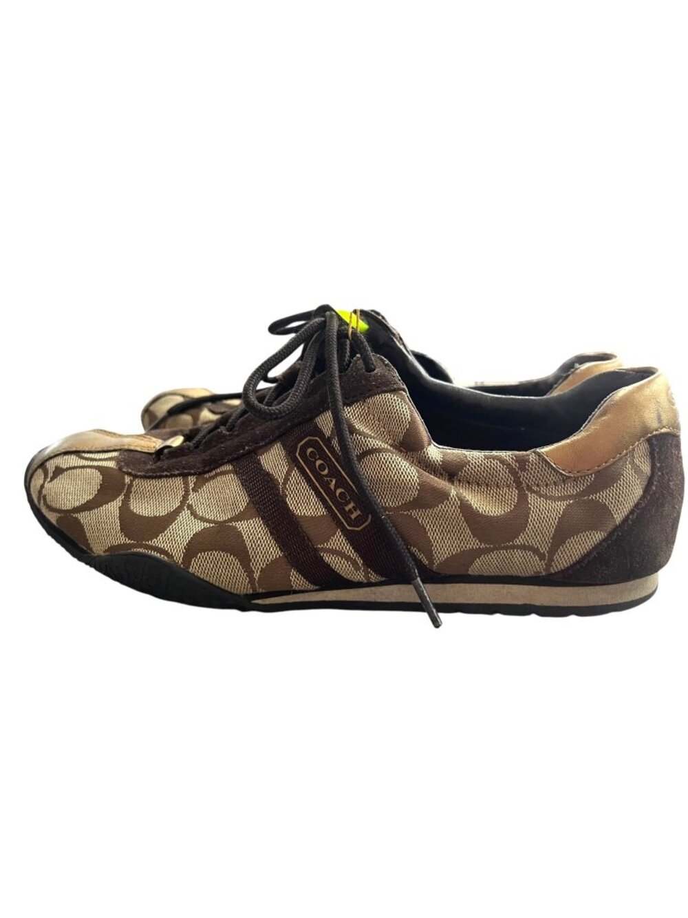Coach Katie Monogram Signature Logo Sneakers Women's Size 6.5M